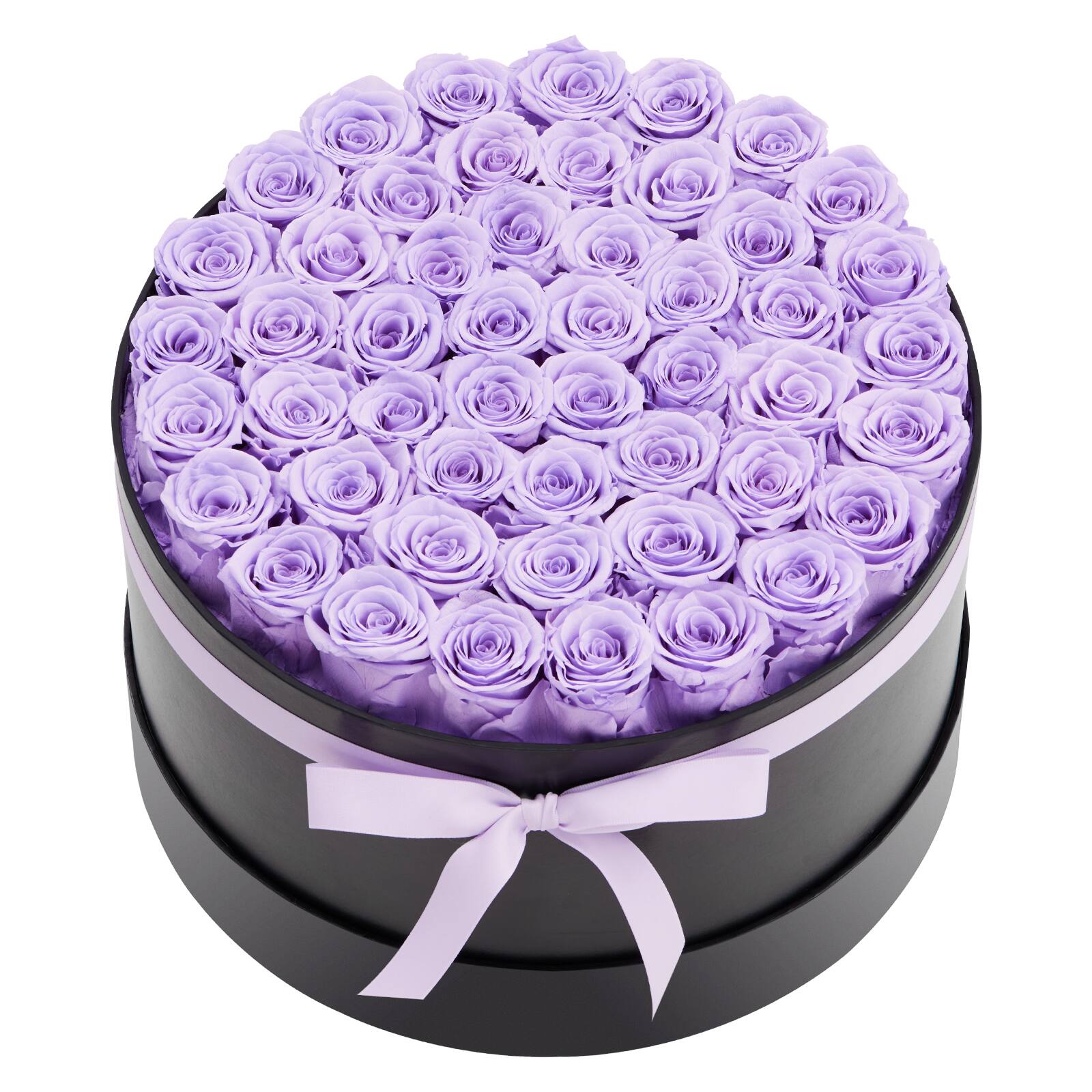 Alt View 5. VEVOR - Forever Flowers, 50 Preserved Roses in a Box, Eternal Flowers Immortal Bouquet Birthday Present for Women - Purple, Black.