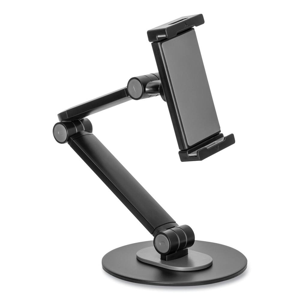 Front. KanTek - TS820 Desktop Stand Tablet and Phone Stand - Black - Black.
