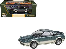 1985 Toyota MR2 MK1 Green Metallic and Gold with Sunroof 1/64 Die-Cast Model Car by Paragon