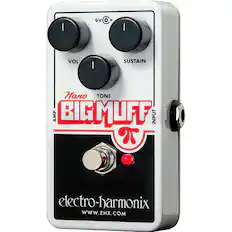 Nano TONE
BIG MUFF
AMP
VOL
SUSTAIN
9V o+
electro-harmonix
WWW.EHX.COM