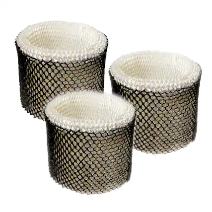 Front. HQRP - 3-Pack Humidifier Wick Filter Replacement HC888 HC888N for Honeywell HCM-890 and HEV320 Series.