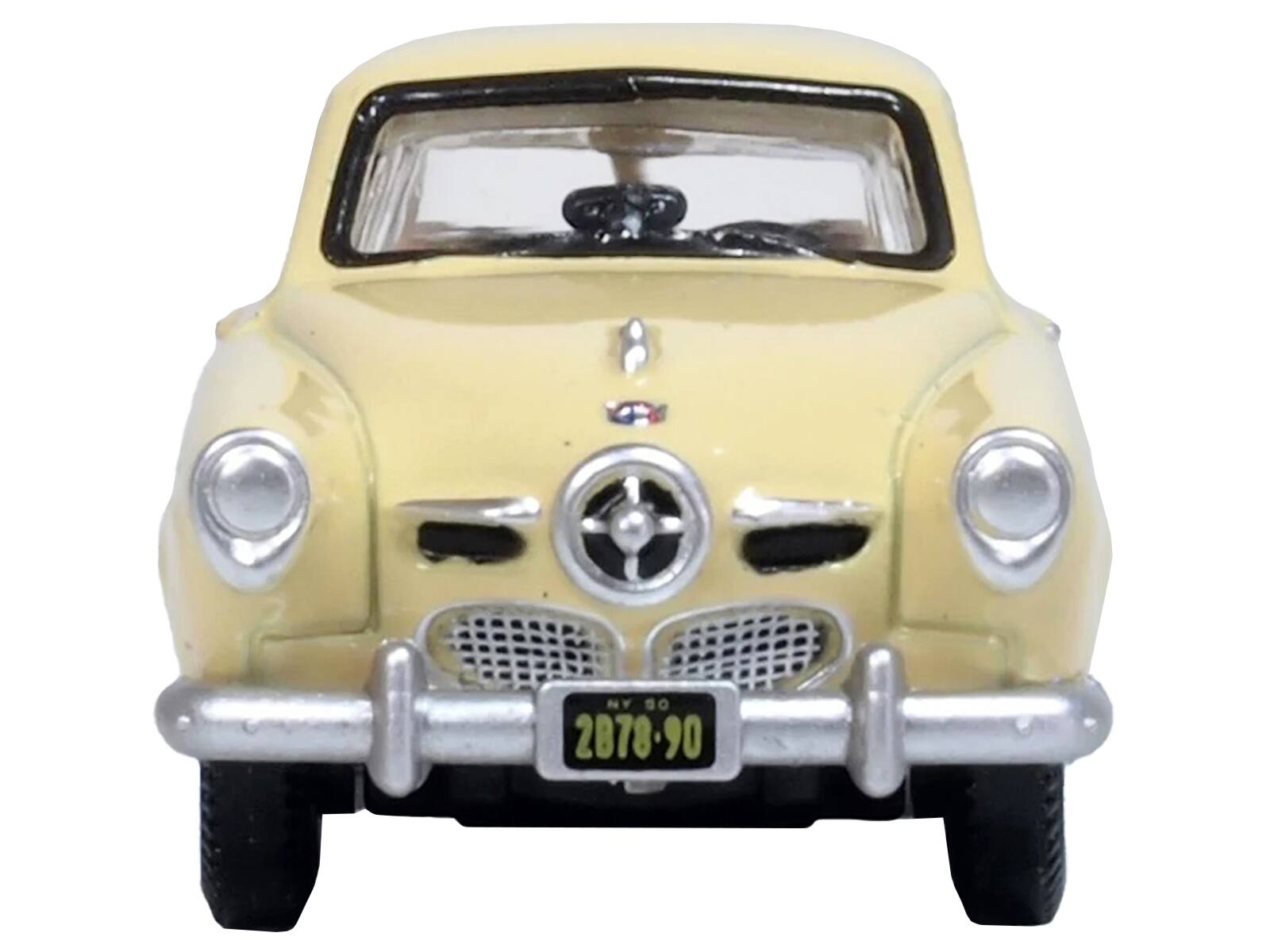 Alt View 3. Oxford Diecast - 1950 Studebaker Champion Starlight Coupe Tulip Cream 1/87 (HO) Scale Diecast Model Car by Oxford Diecast.