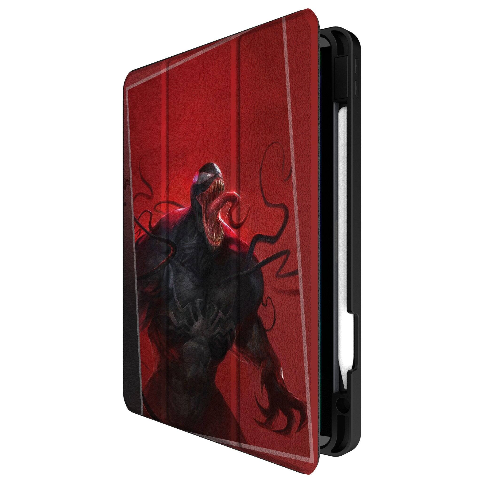 Angle. Keyscaper - Marvel Cover Art Tablet Case - Apple iPad Air 13in (M2/M3) - Venom 2.