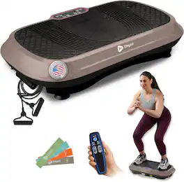 LifePro - Waver Vibration Plate – Whole Body Exercise Machine for Weight Loss, Muscle Toning & Lymphatic Drainage - Brwon