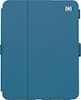 Front. Speck - Balance Folio Case for Apple iPad 11"(A16 chip 2025) and iPad 10.9" (10th Generation) - Blue/Frost Beige.