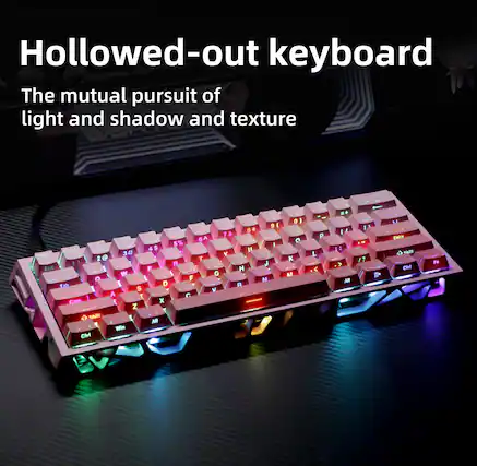 Hollowed-out keyboard
The mutual pursuit of light and shadow and texture