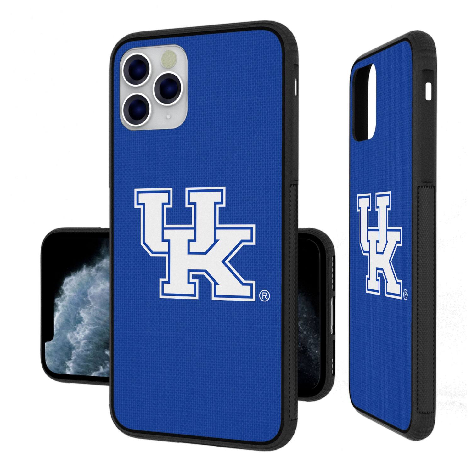 Front. Keyscaper - Kentucky Wildcats iPhone Solid Design Bump Case - 16 Plus - Multicolor.