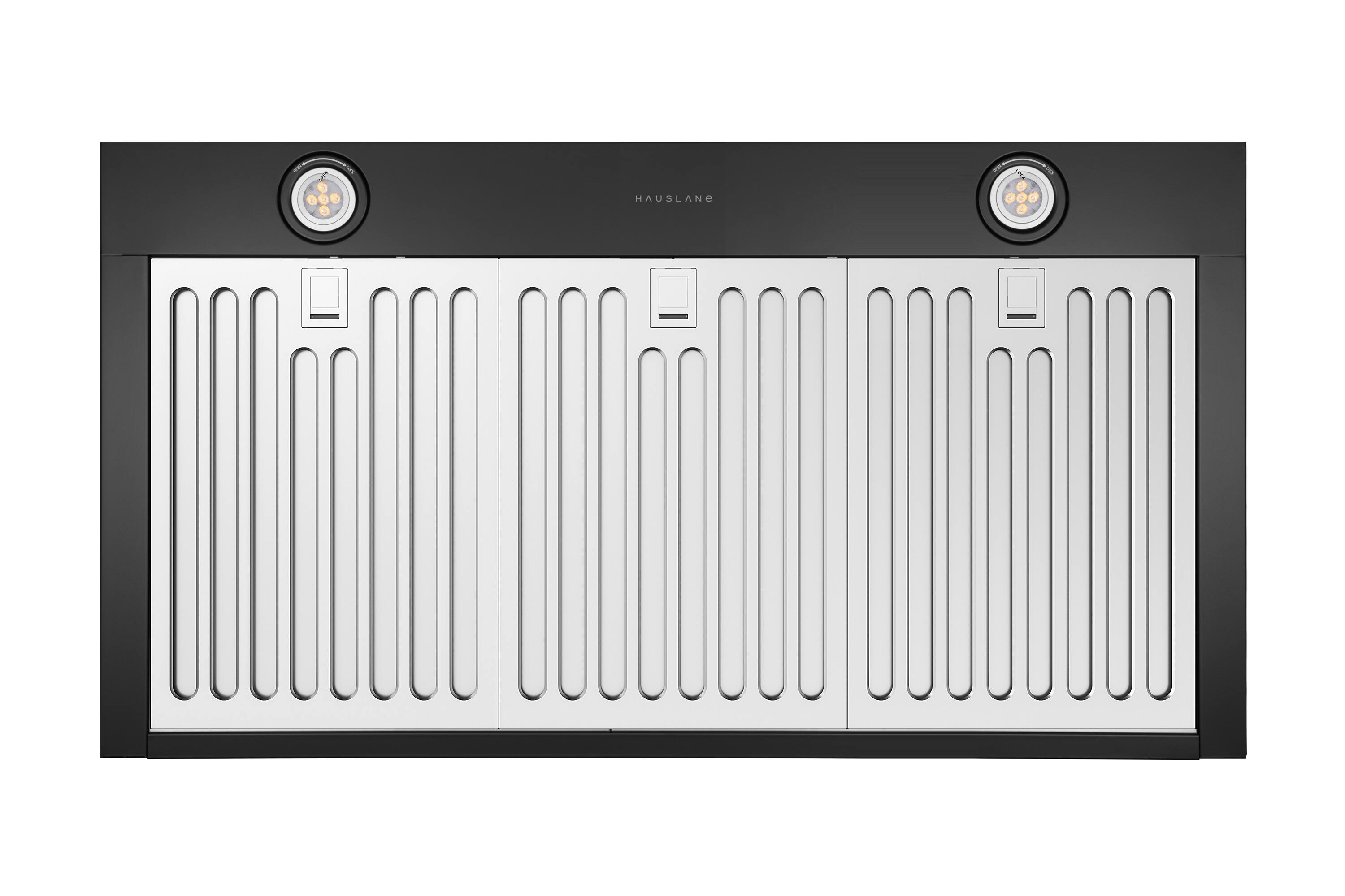 Alt View 4. Hauslane - Hauslane WM-530 PRO 36-in Convertible Matte Black Wall-Mounted Range Hood - Matte Black.