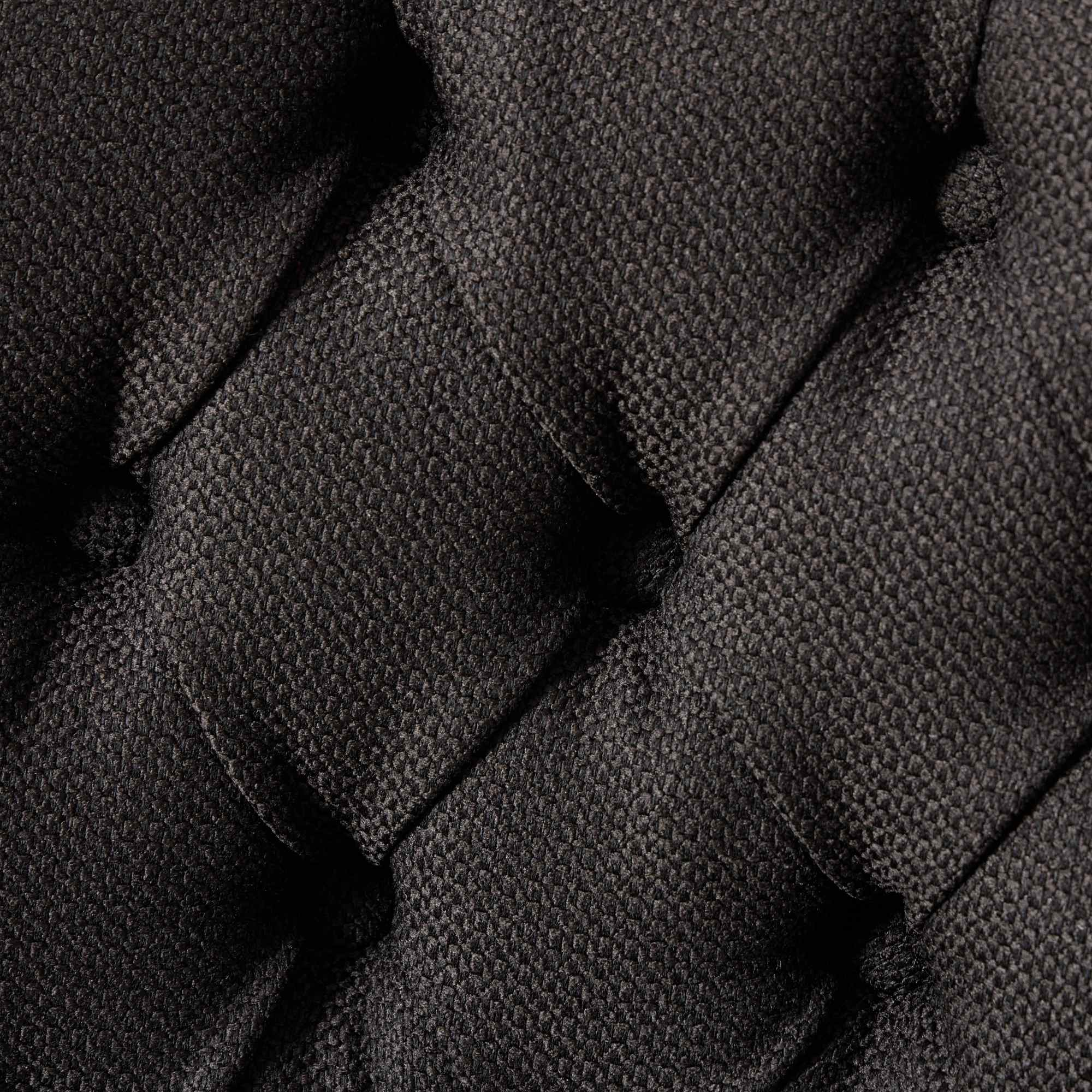 Alt View 5. Tiramisubest - High-end Tufted Solid Wood Contemporary Flax Upholstered Linen Dining Chair with Wood Legs Nailhead,SET OF 2,Black - Black.