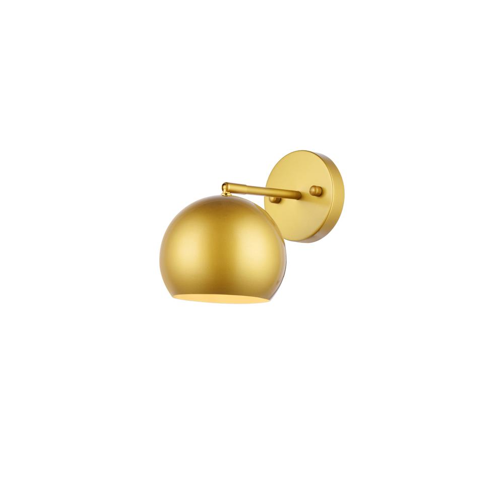 Alt View 5. Living District - Othello 1 light brass wall sconce - Brass.