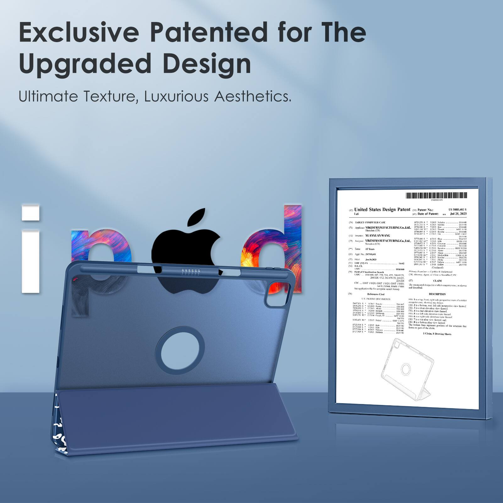 Exclusive Patented for The Upgraded Design

Ultimate Texture, Luxurious Aesthetics.

United States Design Patent

Patent No. D898,325

Date of Patent: July 25, 2023

Inventor: [Name Redacted]

Assignee: [Name Redacted]

Design for: [Product Name Redacted]

[Additional details and legal information]