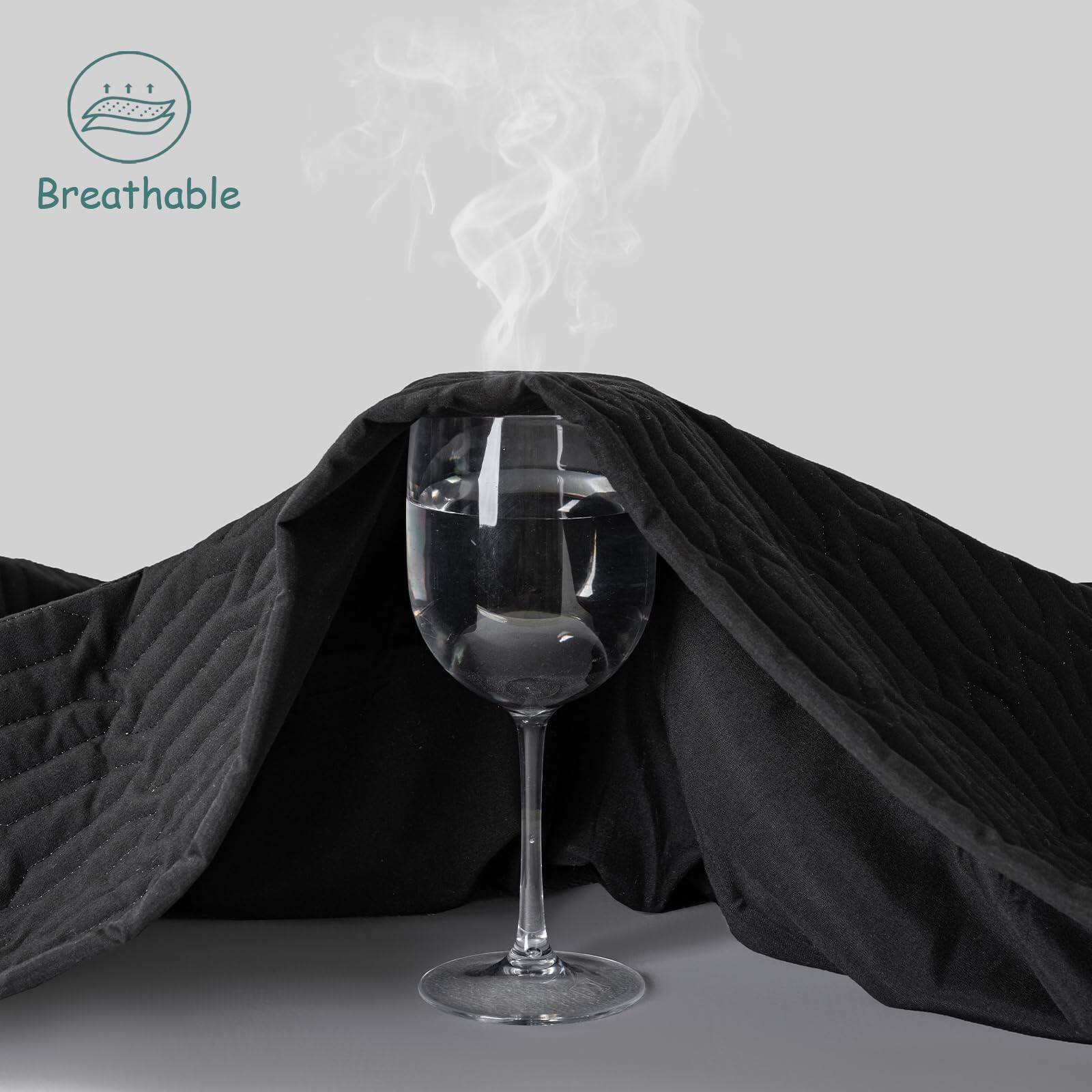 Alt View 2. Comfort Essence - Waterproof Mattress Protector Queen Size Pad Cover With Deep Pocket Fitted Up To 6 -18 Depth Noiseless Soft - Black.