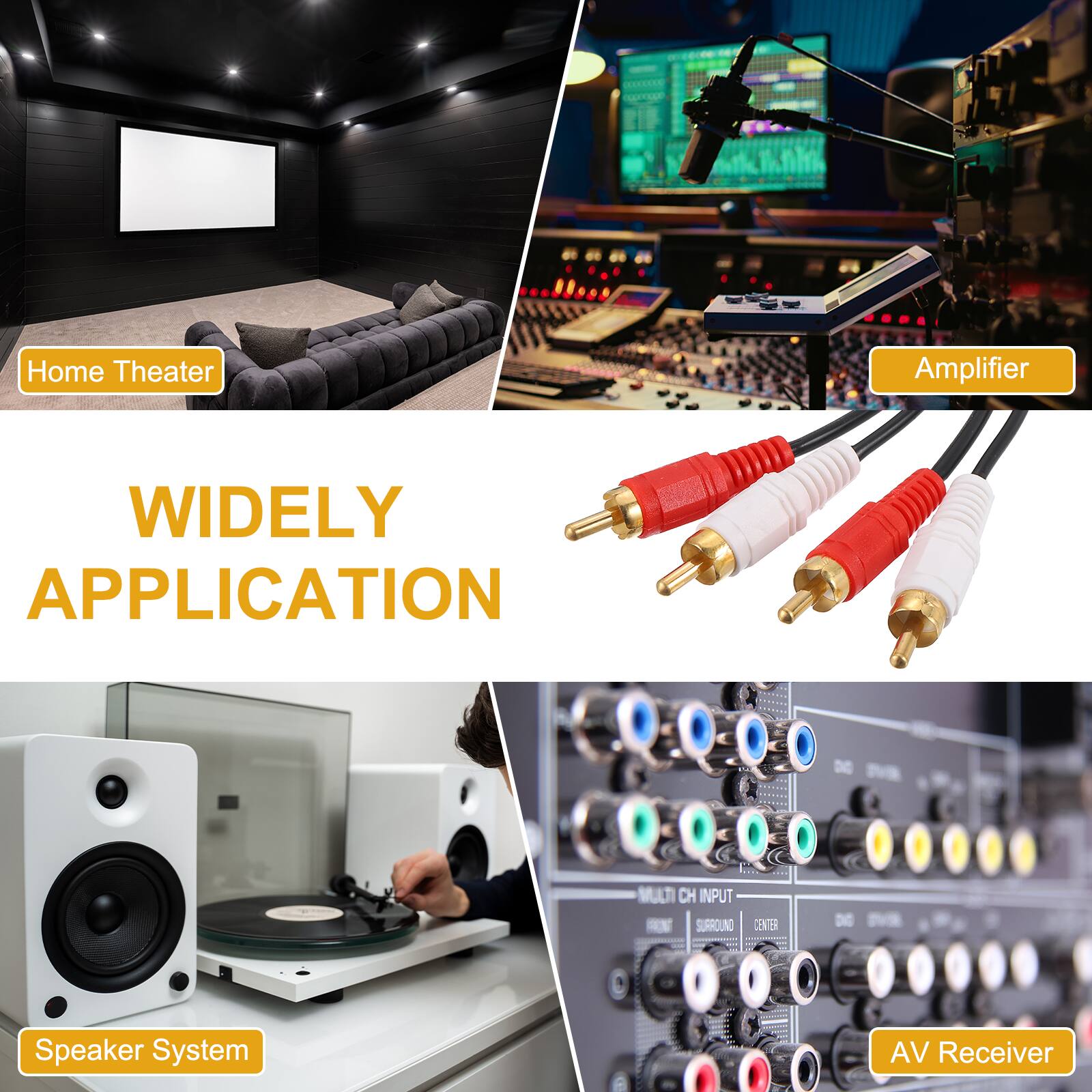 Home Theater Amplifier  
WIDELY APPLICATION  
MULTI CH INPUT  
SURROUND CENTER  
DE Speaker System  
AV Receiver