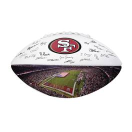 Logo Brands - San Francisco 49ers 2025 Autograph Signature Football - Cardinal