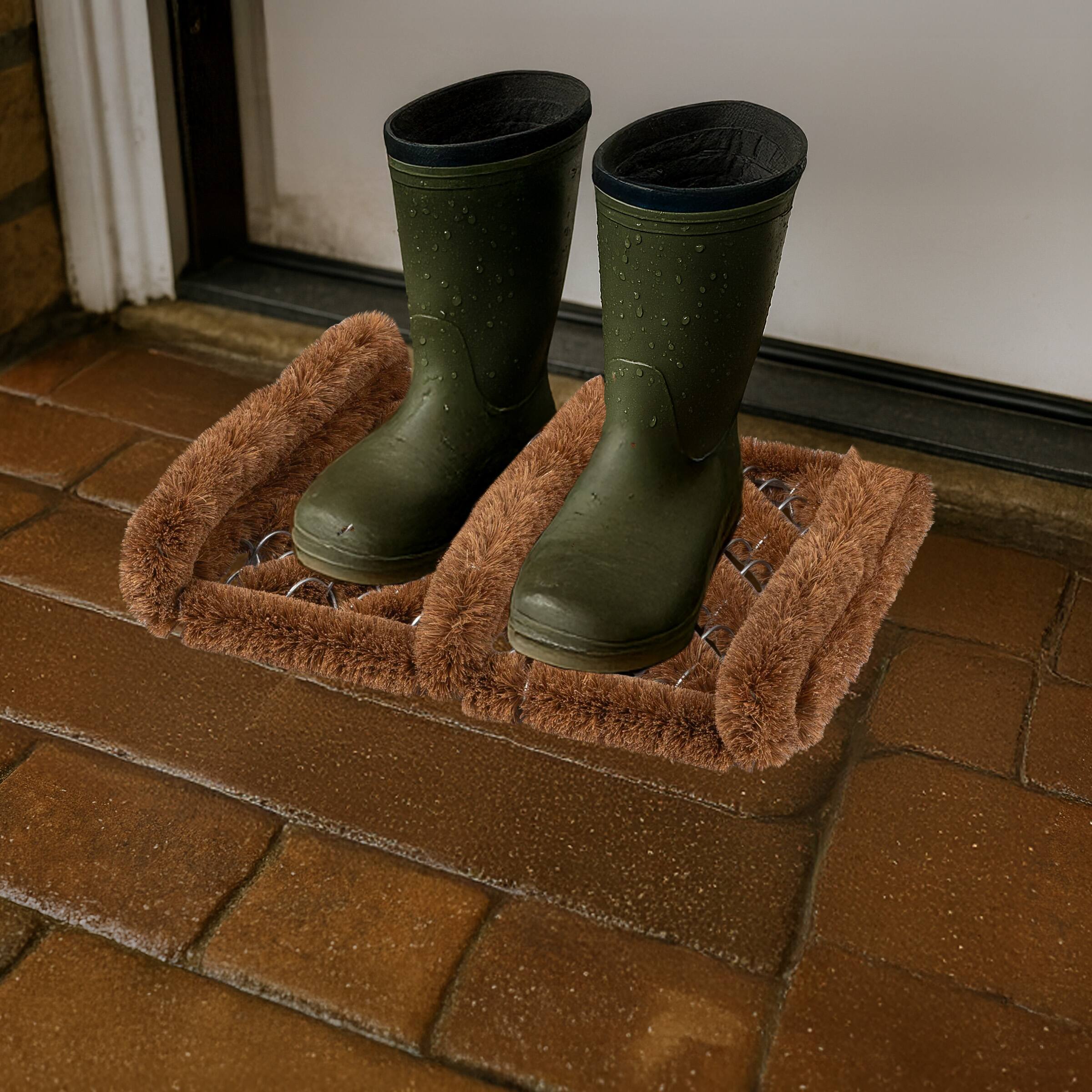 Alt View 1. Kings County Tools - Boot Scrapper Coir Doormat - Brown.