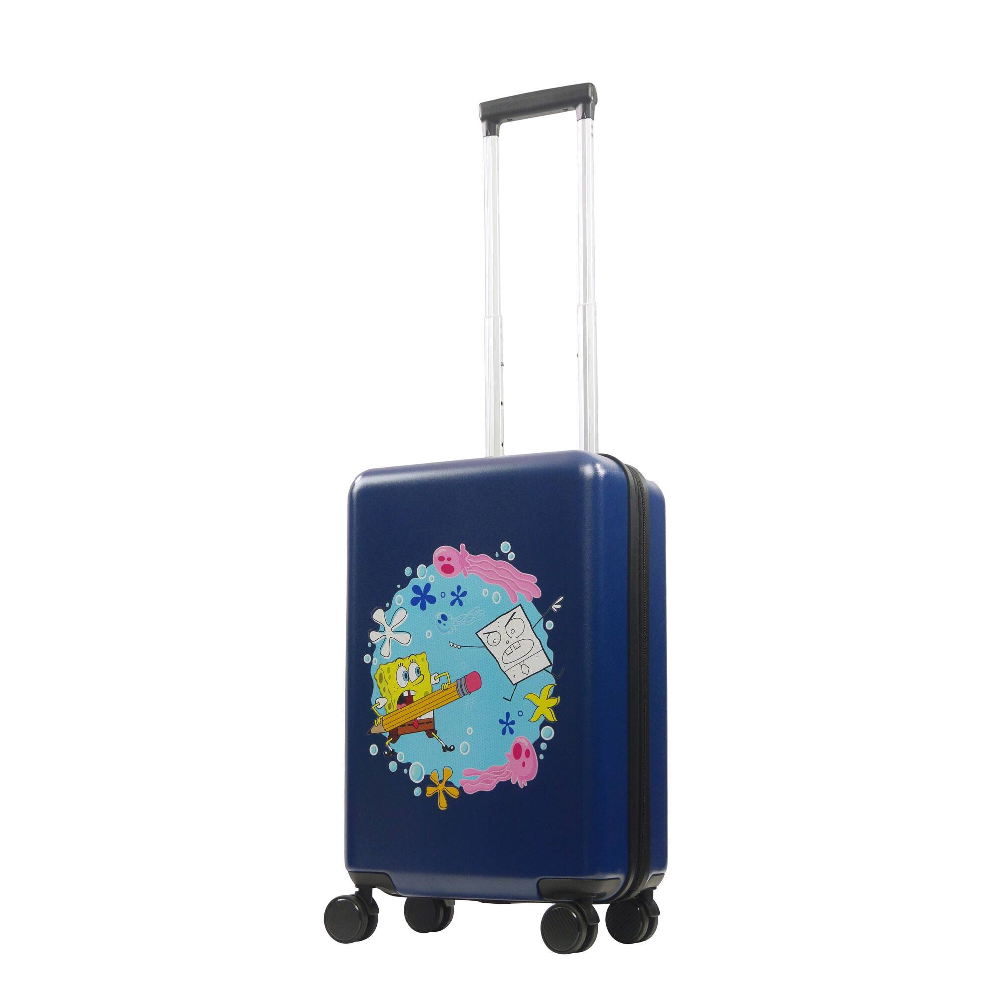Angle. Ful - Nickelodeon SpongeBob SquarePants 22.5" Carry-On Luggage - BLUE.