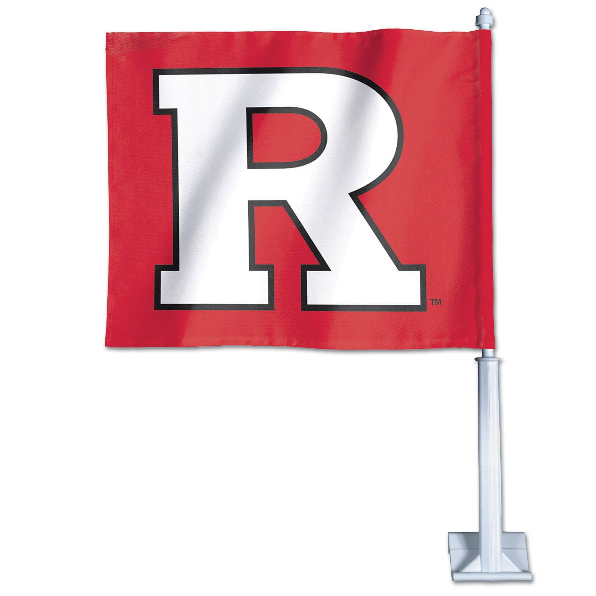 Alt View 1. WinCraft - Rutgers Scarlet Knights Double-Sided Car Flag - Multicolor.
