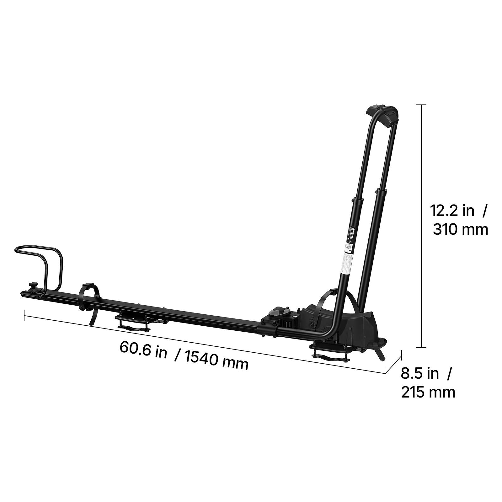 12.2 in / 310 mm  
60.6 in / 1540 mm  
8.5 in / 215 mm