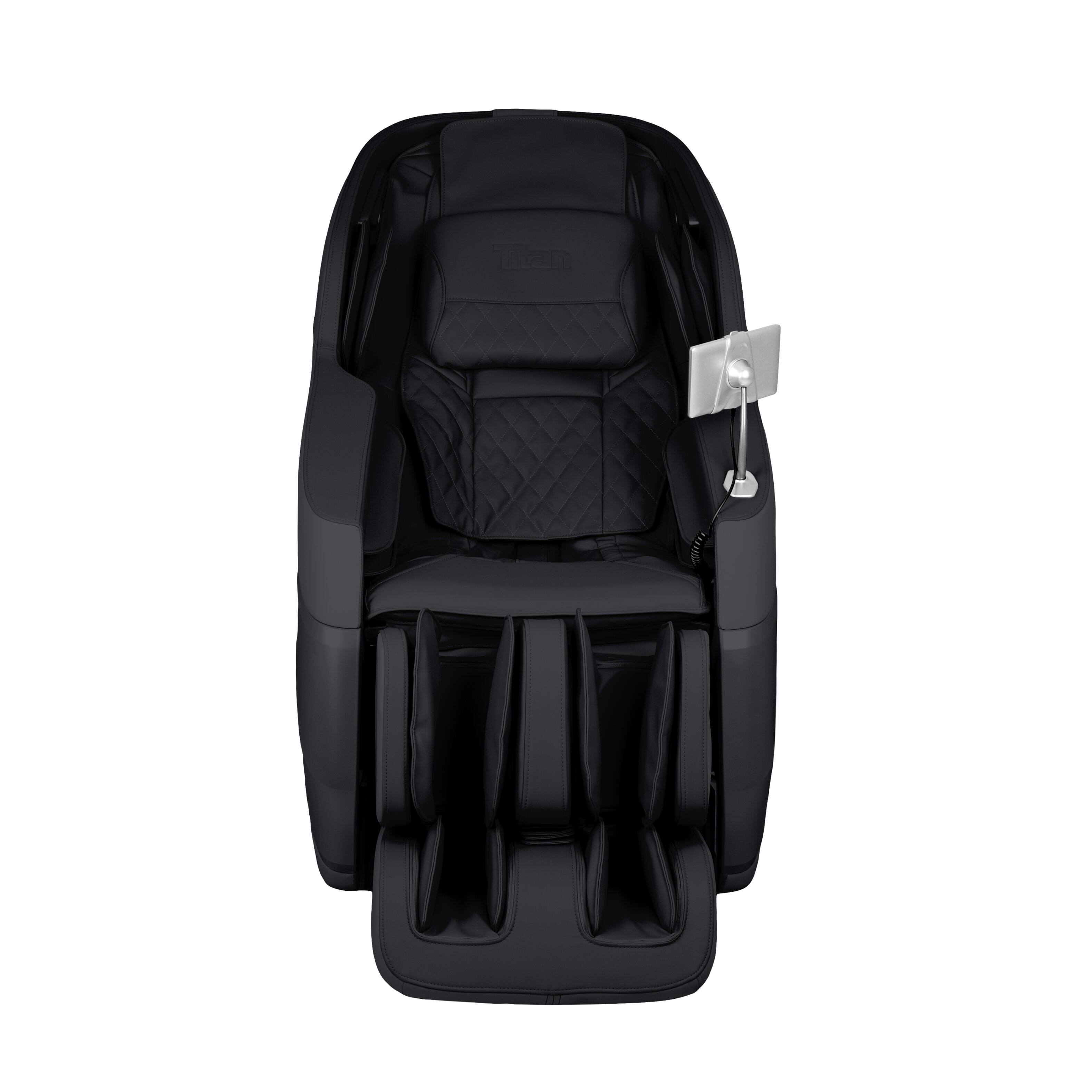 Left. Titan - Titan 3D Tesoro Zero Gravity Massage Chair with Full Body Shiatsu - Black - Black.