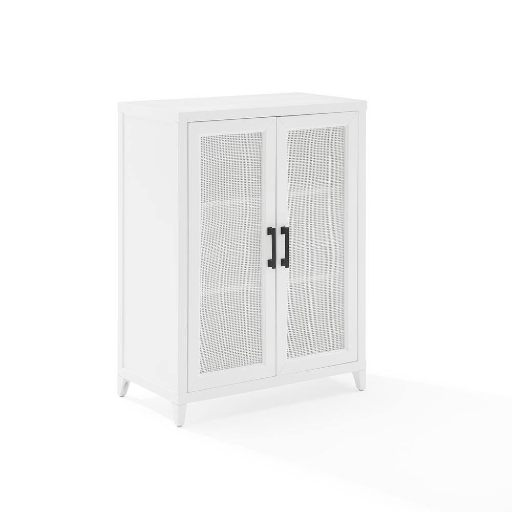 Back. Crosley Furniture - Milo Stackable Kitchen Storage Pantry - White.