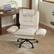 Alt View 2. Bestier - Office Cross-Legged Chair with Ergonomic Headrest, Flip-up Armrest & Adjustable Backrset for Home Office - White.