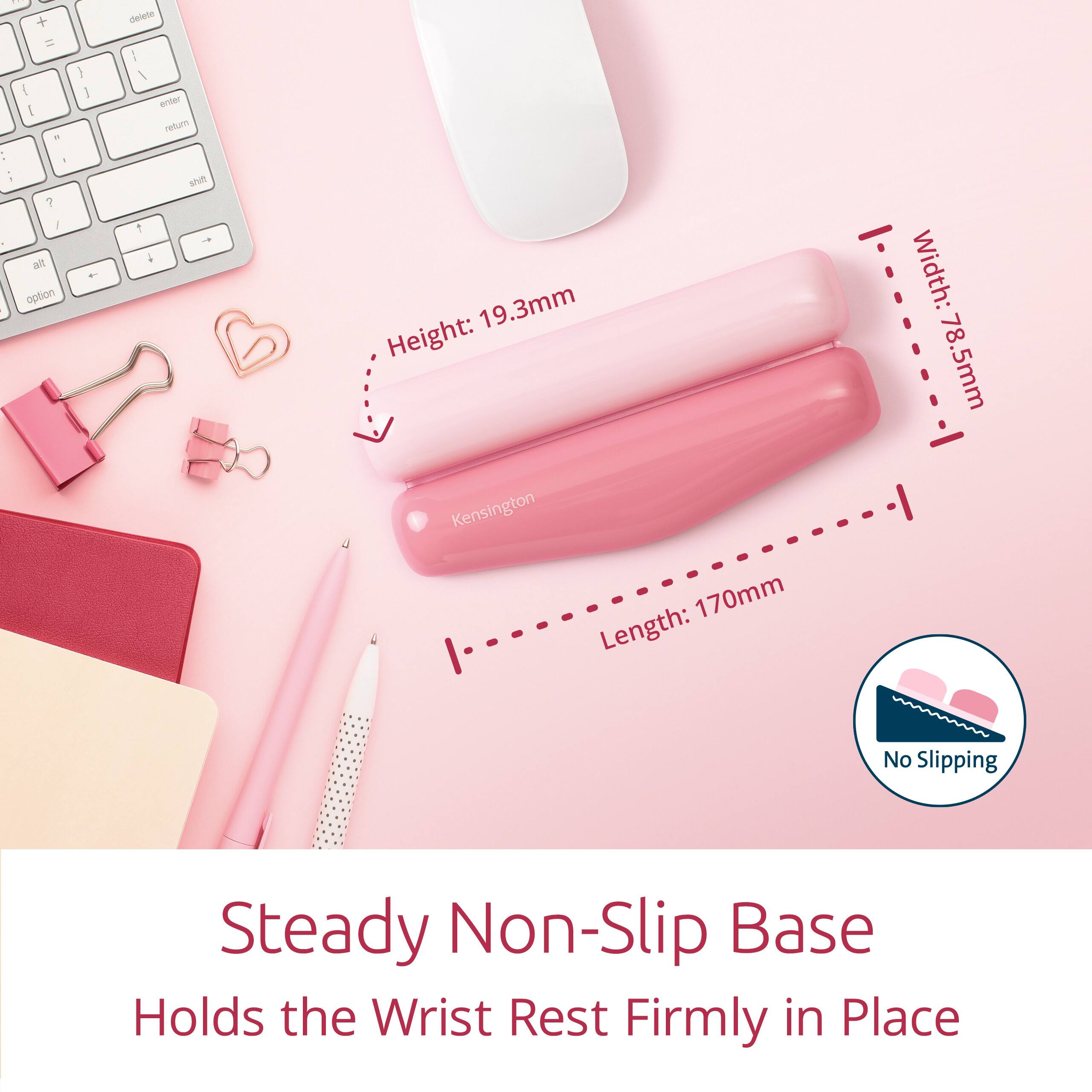 Steady Non-Slip Base  
Holds the Wrist Rest Firmly in Place  

Height: 19.3mm  
Width: 78.5mm  
Length: 170mm  

No Slipping