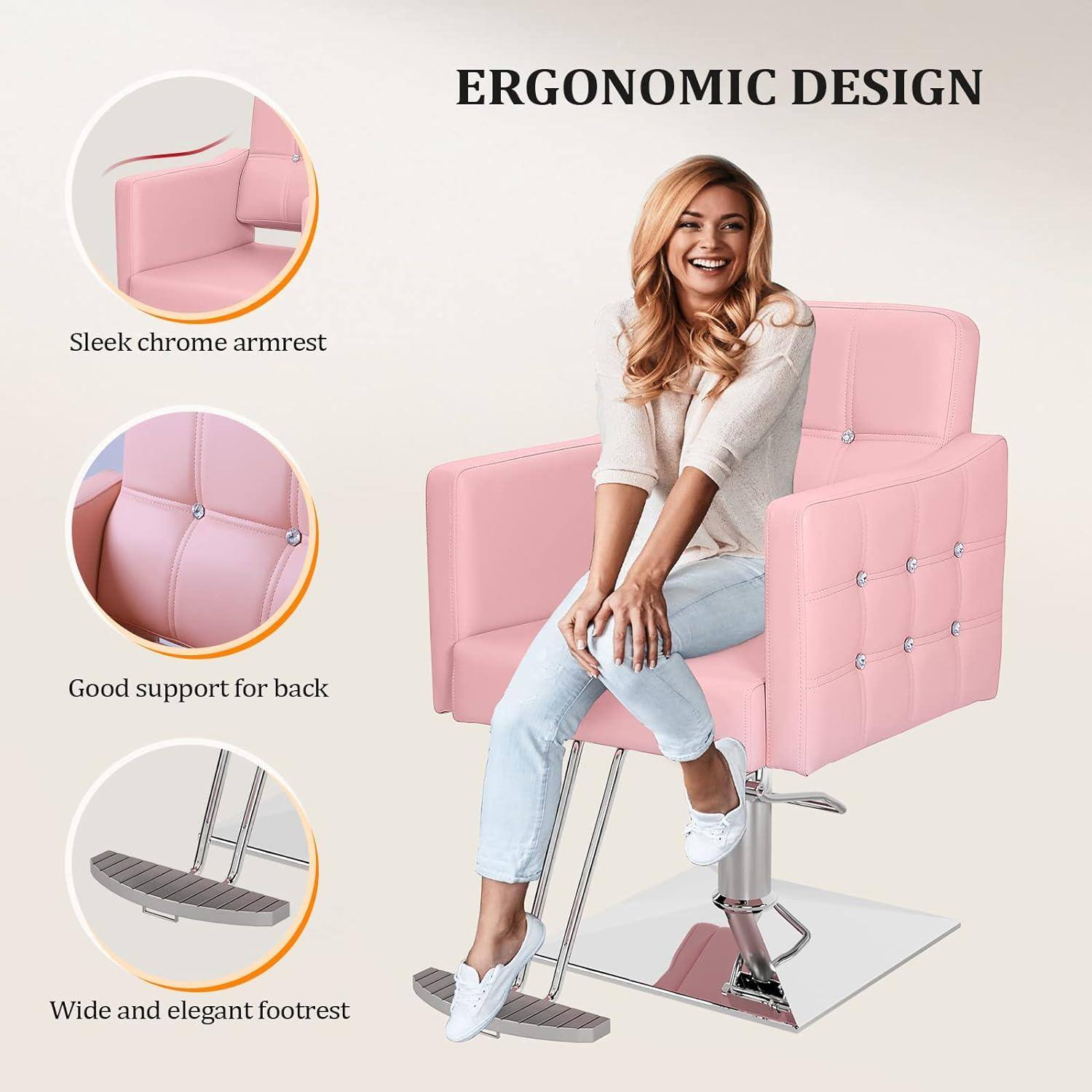 ERGONOMIC DESIGN

- Sleek chrome armrest
- Good support for back
- Wide and elegant footrest