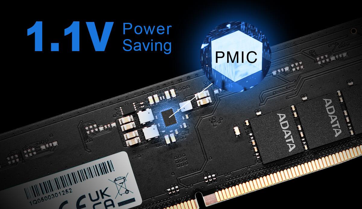 Power Saving PMIC  
1.1V  
ADATA  
1Q0500301252  
UK  
cC  
CA