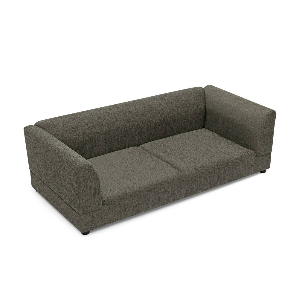 Alt View 4. JUJABU - Dark Gray Comfortable Oversized Pet Sofa for Medium/Large Dogs with Backrest, Armrests & Soft Cushion - Dark Gray.