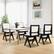 Angle. Costway - Mid Century Modern Dining Chairs Set of 4 Faux Shearling Upholstered Dinner Chairs - Black + White.