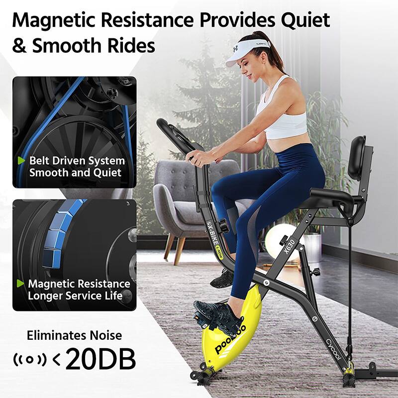 Magnetic Resistance Provides Quiet & Smooth Rides

- Belt Driven System
  - Smooth and Quiet

- Magnetic Resistance
  - Longer Service Life

Eliminates Noise
((0)) < 20DB