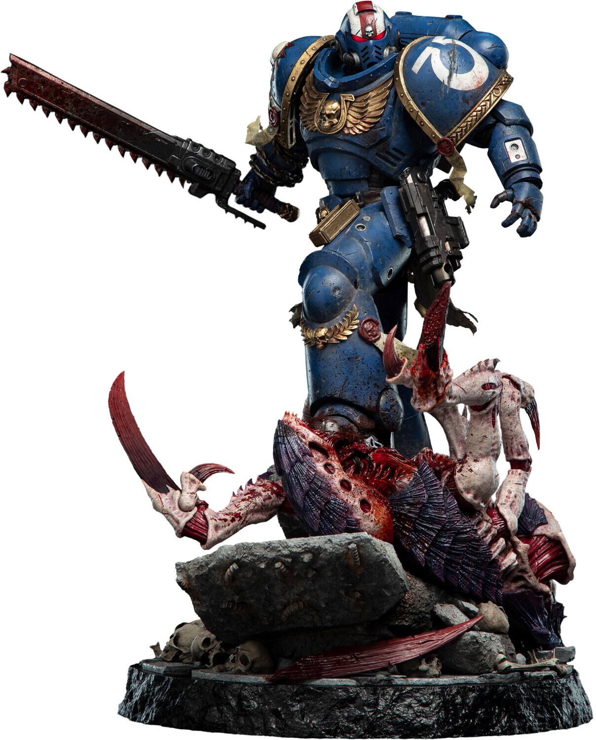 Alt View 1. Weta Workshop - WETA Workshop Limited Edition Polystone - Warhammer 40K - Lieutenant Titus 1:6 Scale Statue   - COLLECTIBLES - Multicolor.