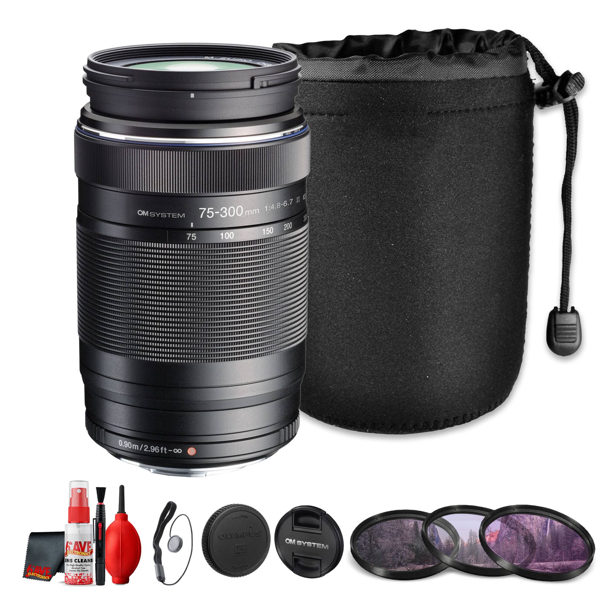 OM SYSTEM 75-300 mm 1:4.6-6.7 II  
75 100 150 200  
0.90m/2.96ft-∞  
RAVE  
CLEAN  
OM SYSTEM