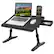 Front. LapGear - Adjustable LapTop Bed Desk (Fits up to 17" Laptop) - Black.