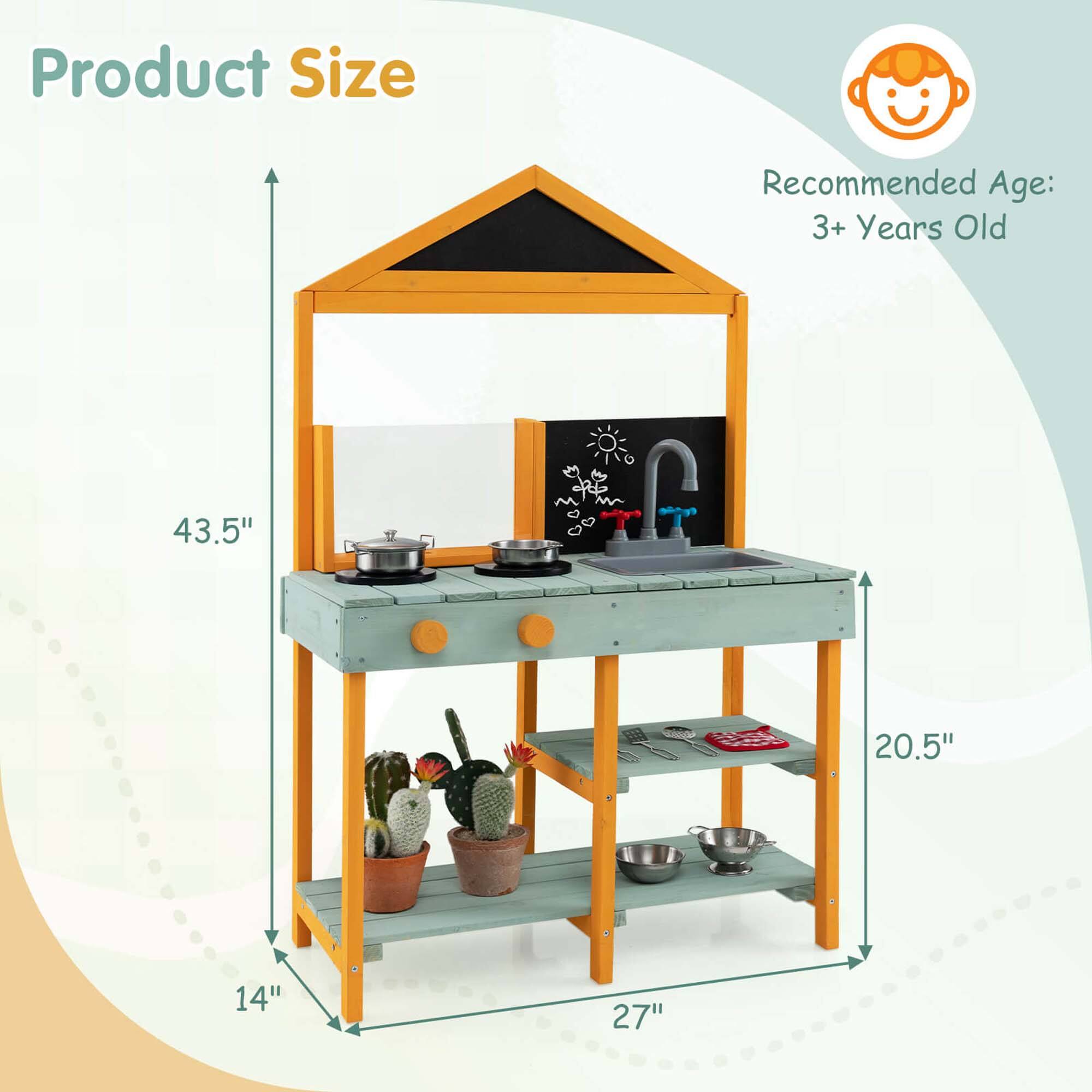 Product Size  
Recommended Age: 3+ Years Old  

43.5"  
20.5"  
27"  
14"