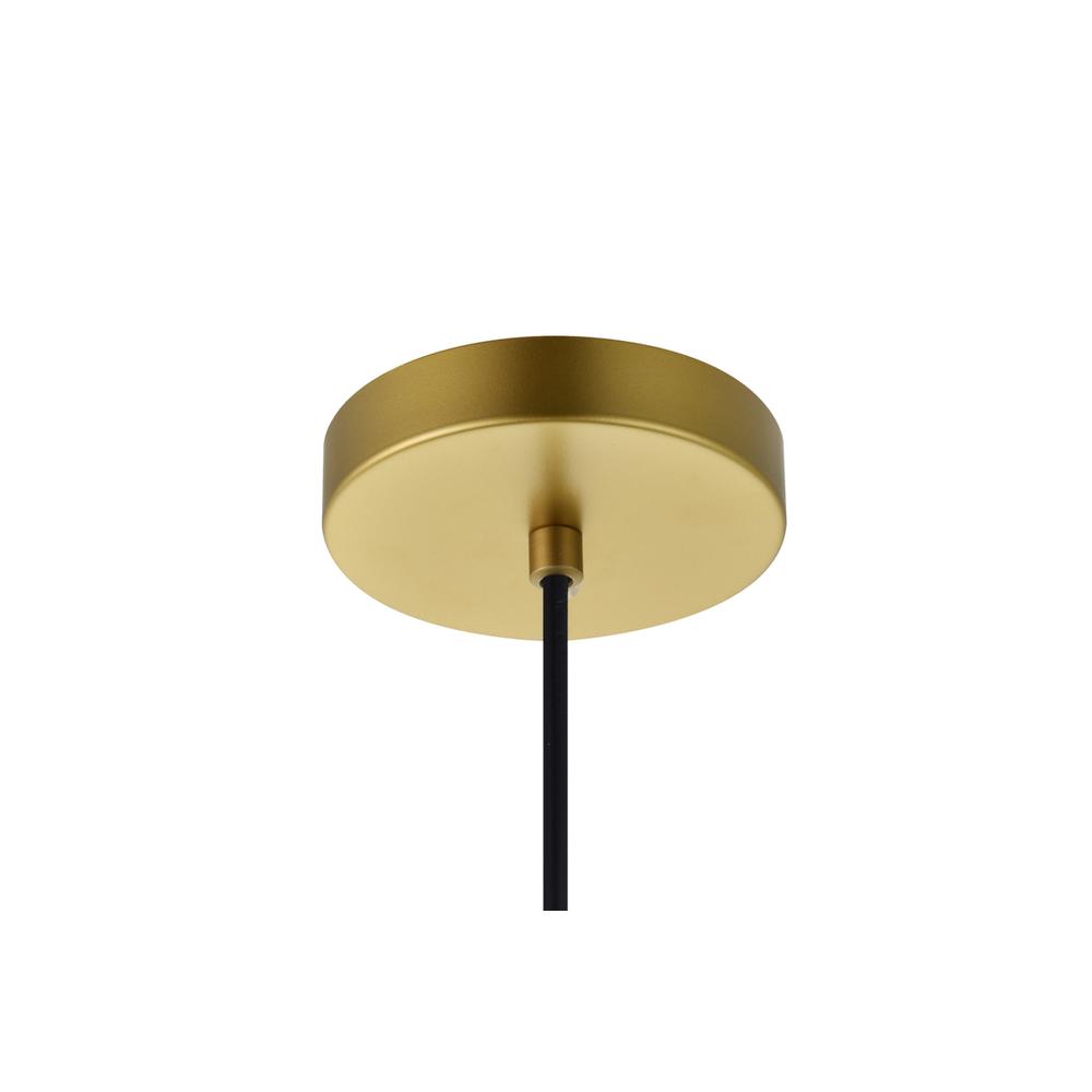 Back. Living District - Miya 1 Light Brass Pendant - Brass.