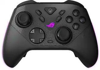Front. ASUS - ROG Raikiri II Wireless Controller for ROG Xbox Ally, PC, Xbox Series X/S - Black.