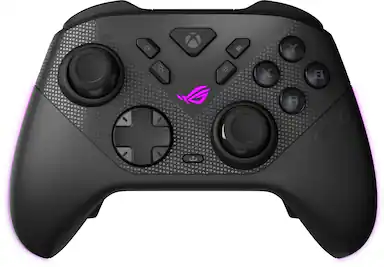 Front. ASUS - ROG Raikiri II Wireless Controller for ROG Xbox Ally, PC, Xbox Series X/S - Black.