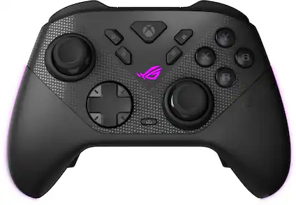 Front. ASUS - ROG Raikiri II Wireless Controller for ROG Xbox Ally, PC, Xbox Series X/S - Black.