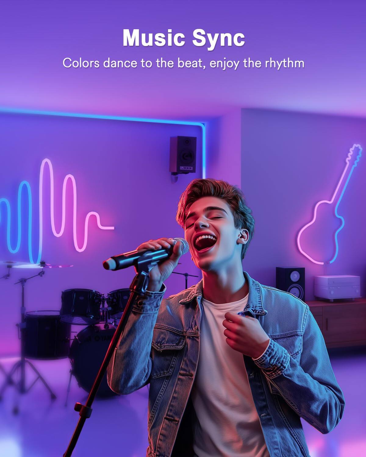 Music Sync  
Colors dance to the beat, enjoy the rhythm