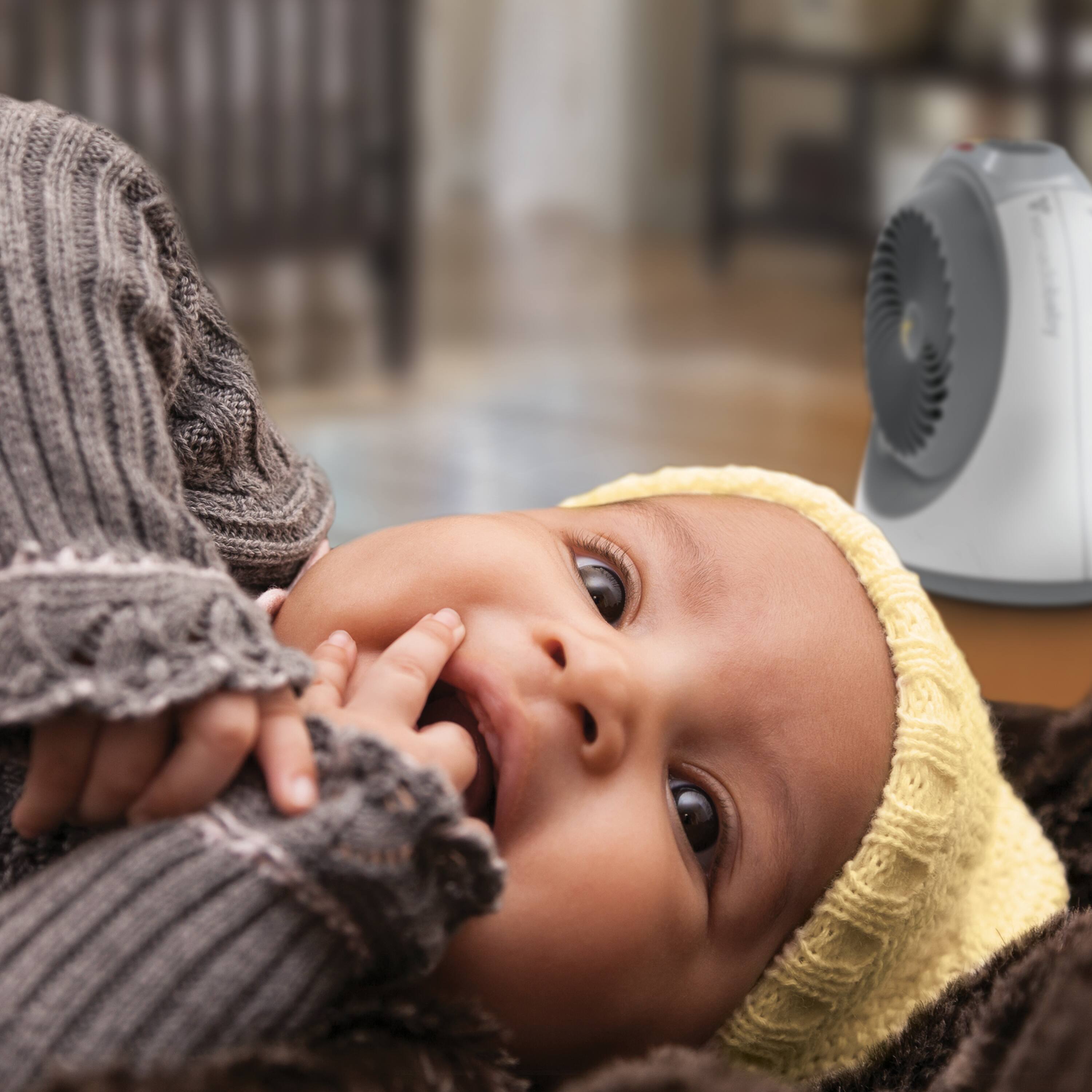 Left. Vornadobaby - Tempa Nursery Space Heater - White.