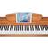 Left. Donner music - Donner DDP-80 Wooden Beginner 88 Key Weighted Upright Digital Piano Natural Color - Natural.
