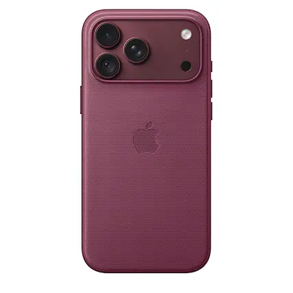 Front. Apple - iPhone 18 Pro Max TechWoven Case with MagSafe - Mulberry.