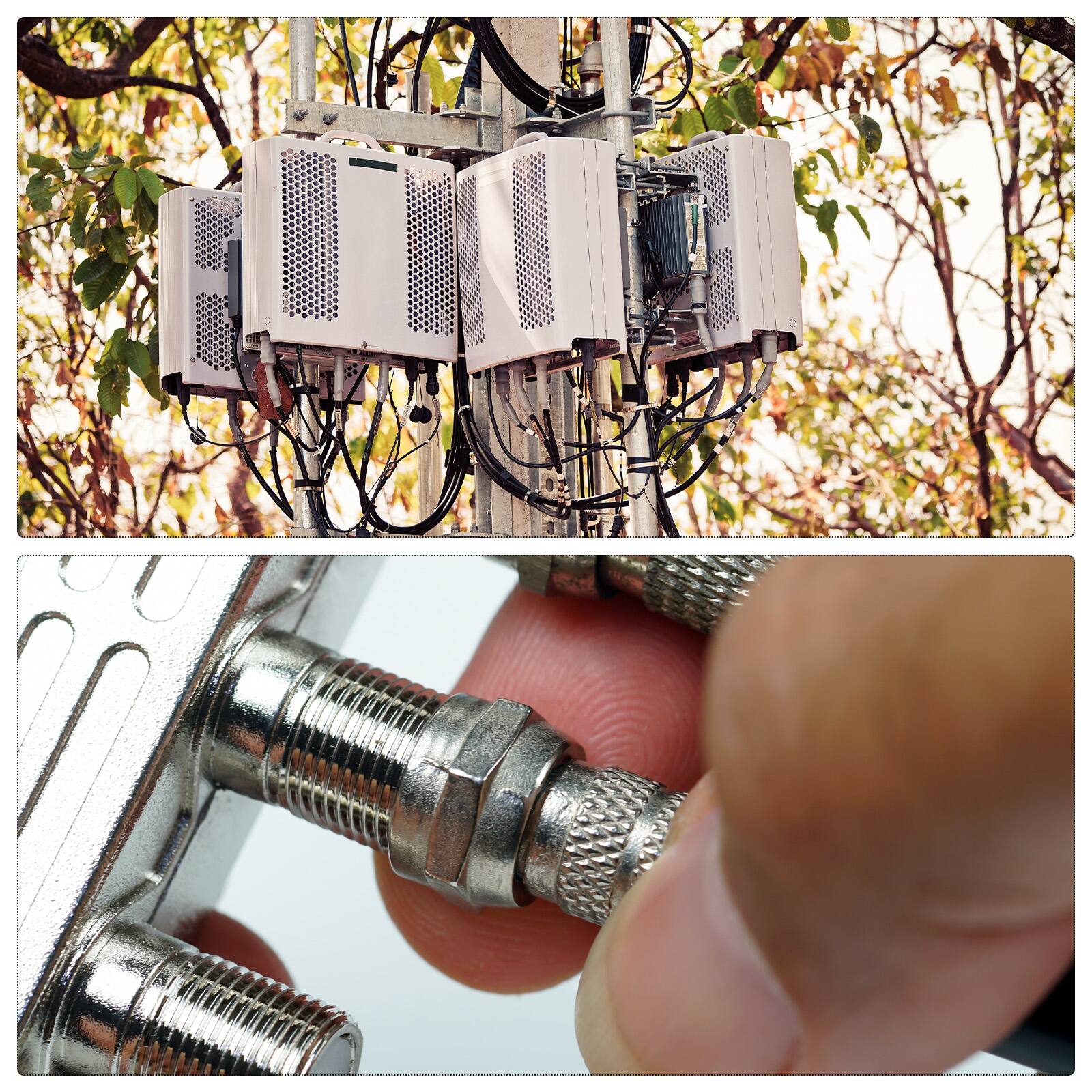 Alt View 5. Unique Bargains - 3pcs Right Angle Coax Connector Quick Push-on F Male to F Female 75 Ohm Waterproof for Coax Cable/Wall TV/Cabinet - Silver.