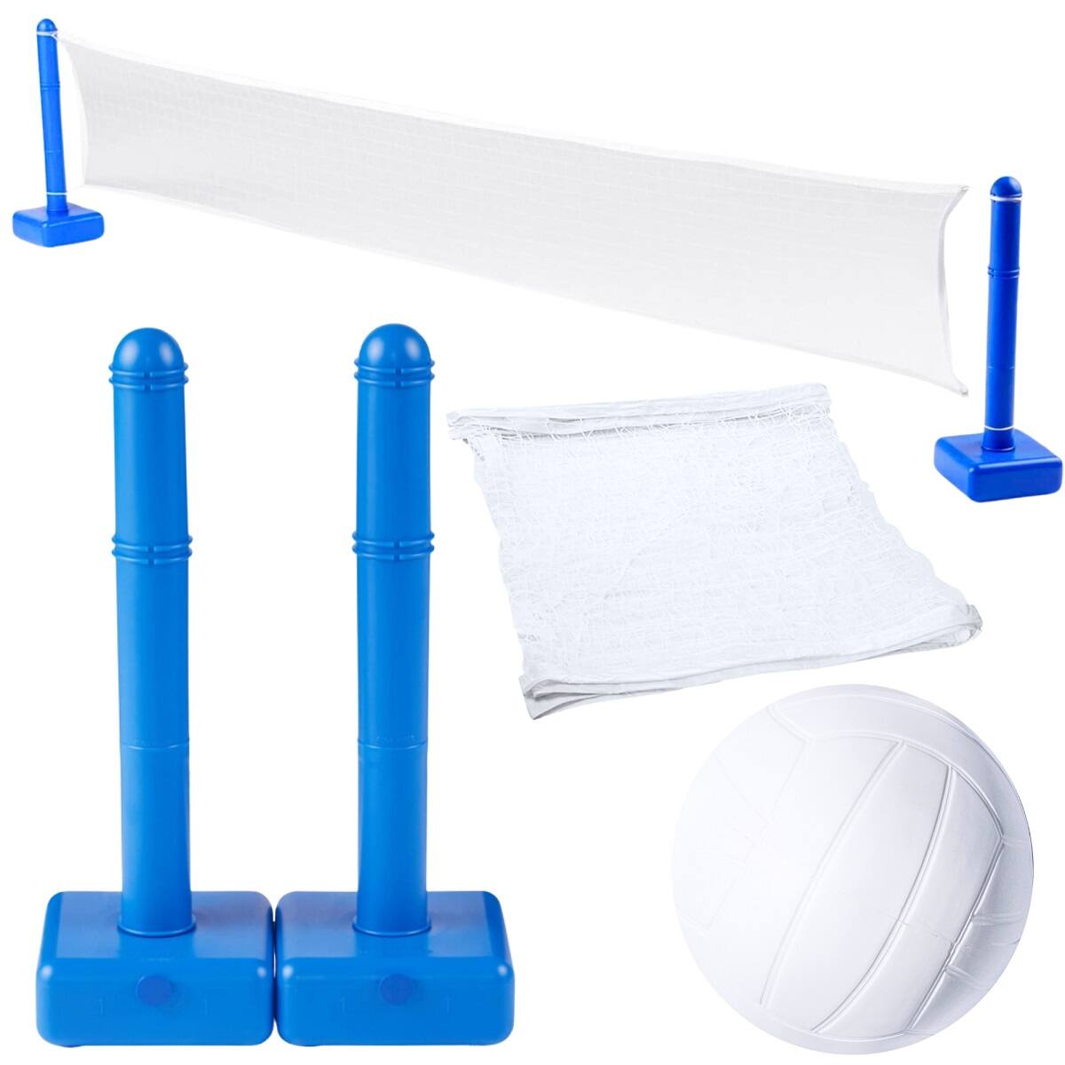 Photos - Bath Toy Swim Central - 12ft In-Ground Swimming Pool Volleyball Game with Weighted Net Supports - White 30928517