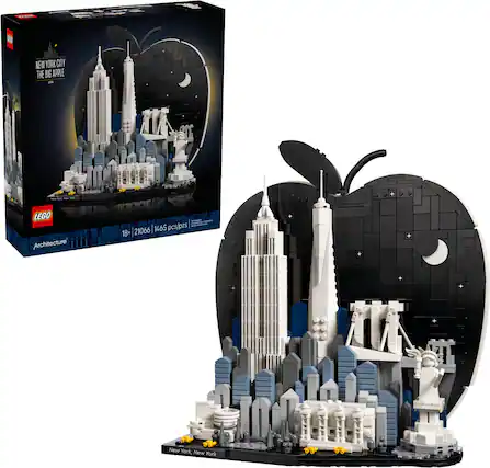 - - 1 NEW YORK CITY THE BIG APPLE - - - - - LEGO Architecture 21066 1465 pcs/pzs 18+ New York, New York