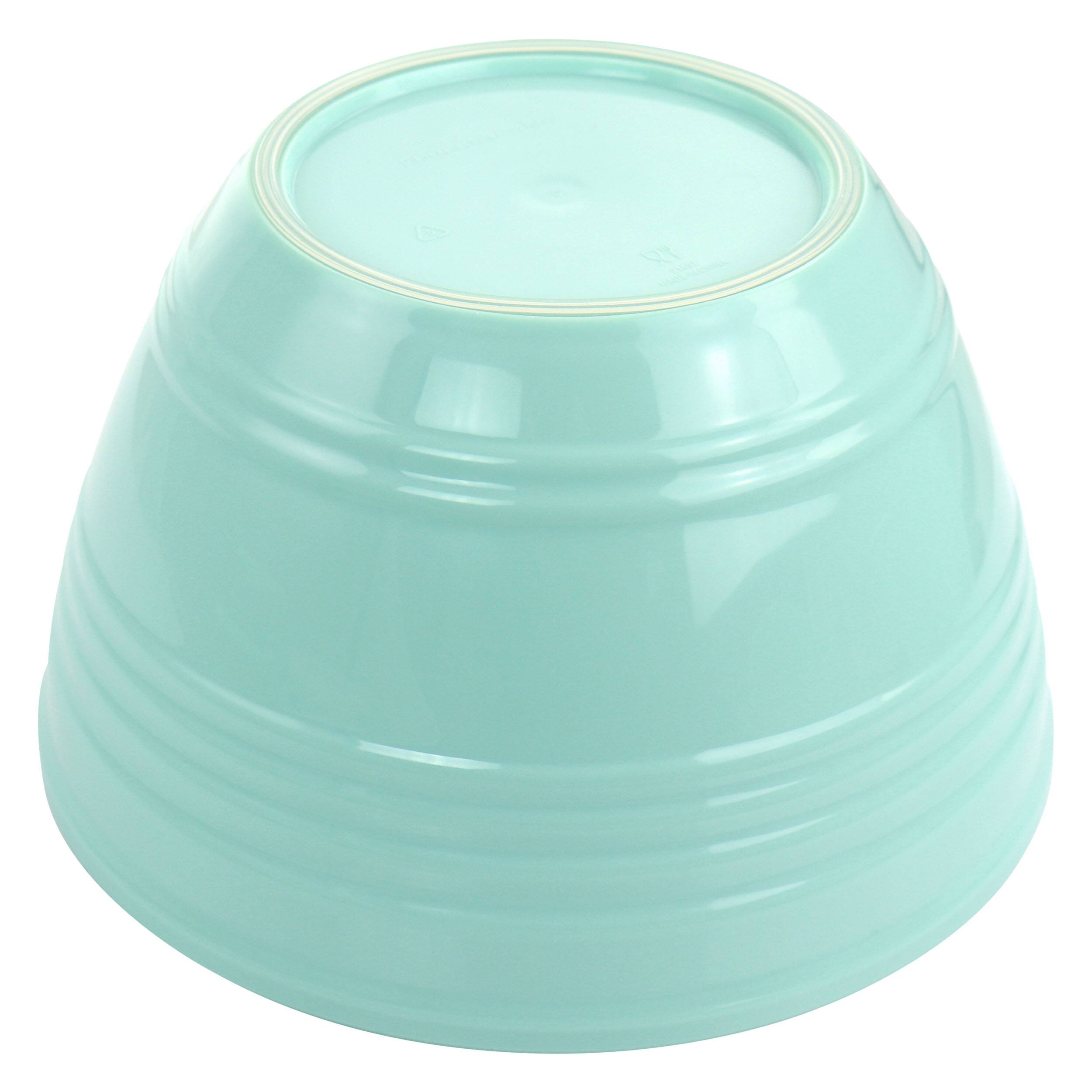 Back. Martha Stewart - Martha Stewart 8 Piece Plastic Bowl Set with Lids in Turquoise - Blue.
