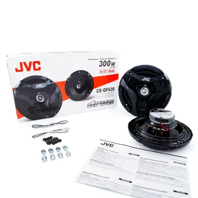 JVC - DRVN DF Series 6.5" 2-way Speakers Pair - Black