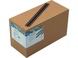 GBC - ProClick 5/16" Plastic Binding Spine Comb, 45 Sheet Capacity, 100/Box (2514700) - Black