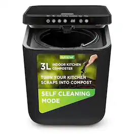 NutriChef - 3L Electric Kitchen Composter, Compost Food Scraps & Organic Material, Grey - NCVK9112BGR